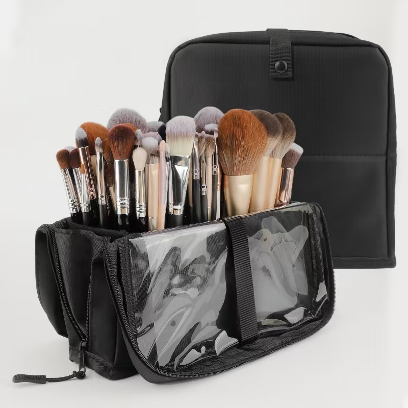Beauty Preservation Makeup Bag - Large Black Foldable Makeup Bag 14-40
