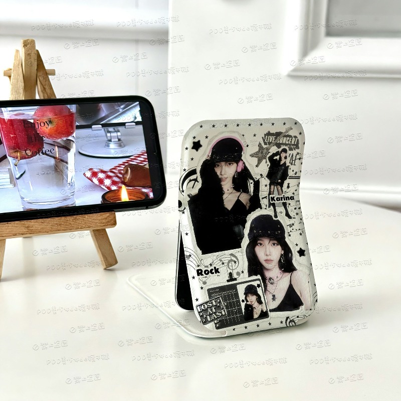 Beauty Of Makeup - Aespas Mini Folding Makeup Mirror Vertical
