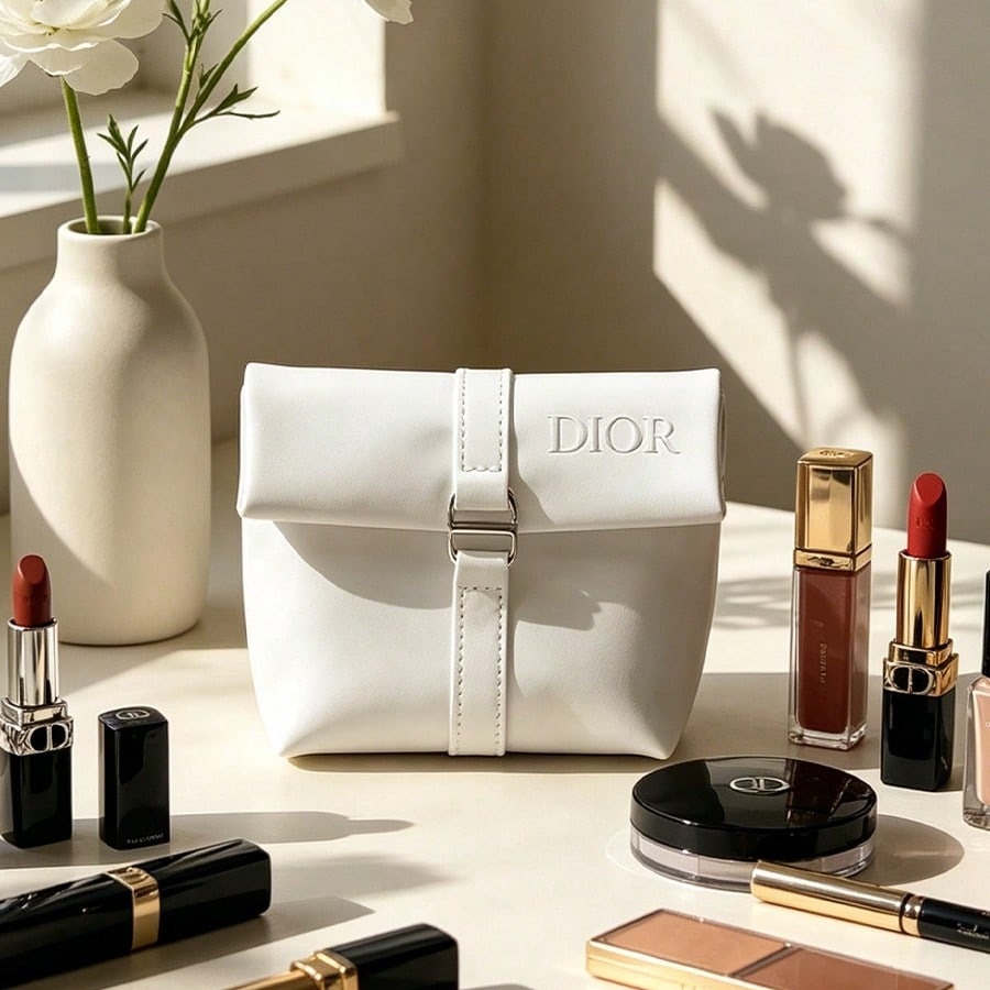 Beauty Makeup Dior - Dior’s Bag White Cosmetic Bag Luxury