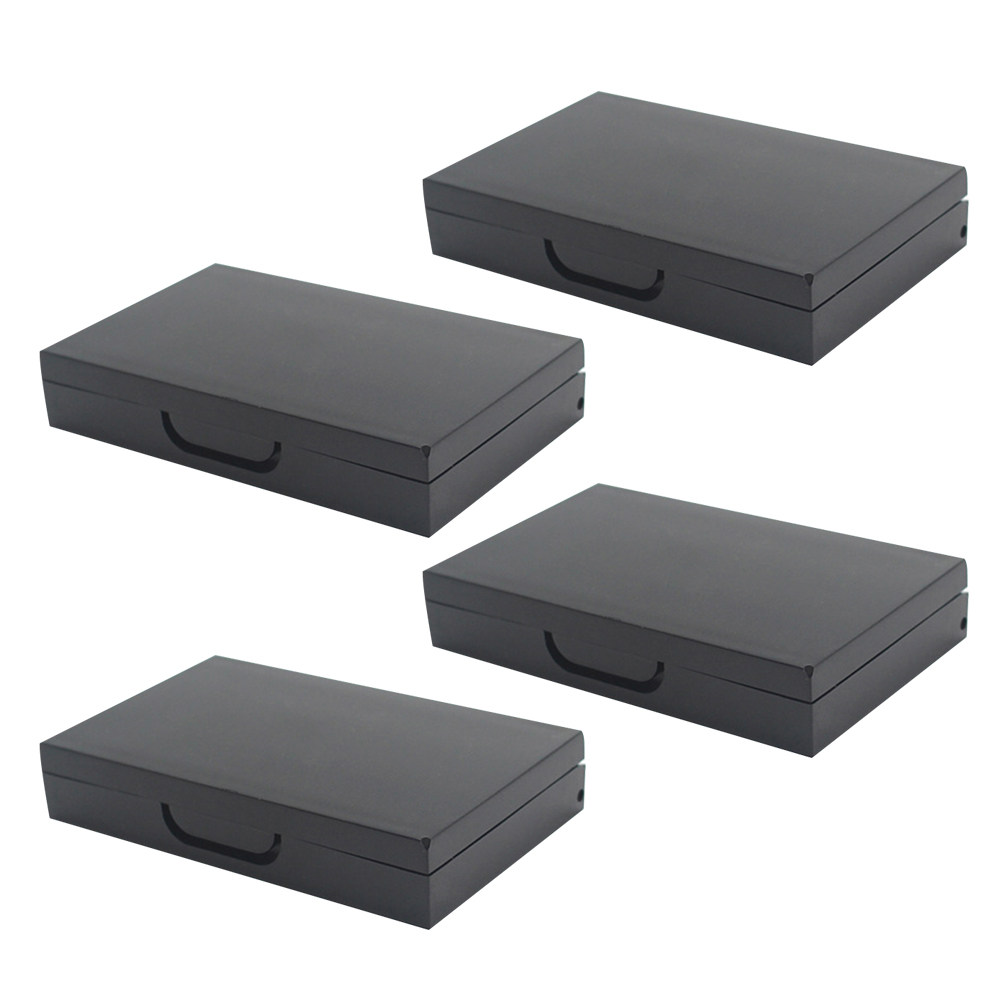Eyeshadow Palette - 4Pcs Empty Eyeshadow Box Black Mini