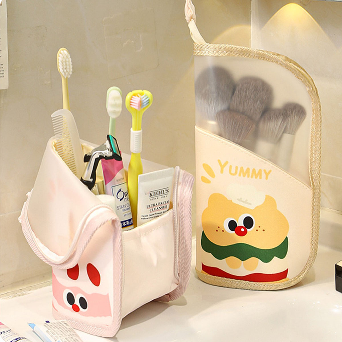 Beauty Preservation Makeup Bag - 1Pcs Cosmetic Bag Travel Stand Storage