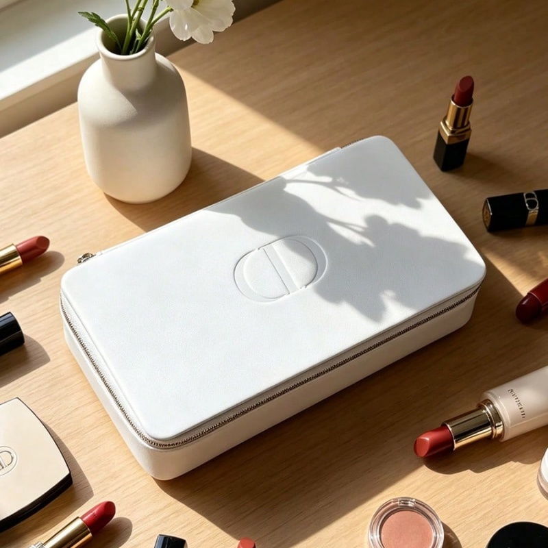 Beauty Makeup Dior - Dior’s Bag White Cosmetic Bag Classic