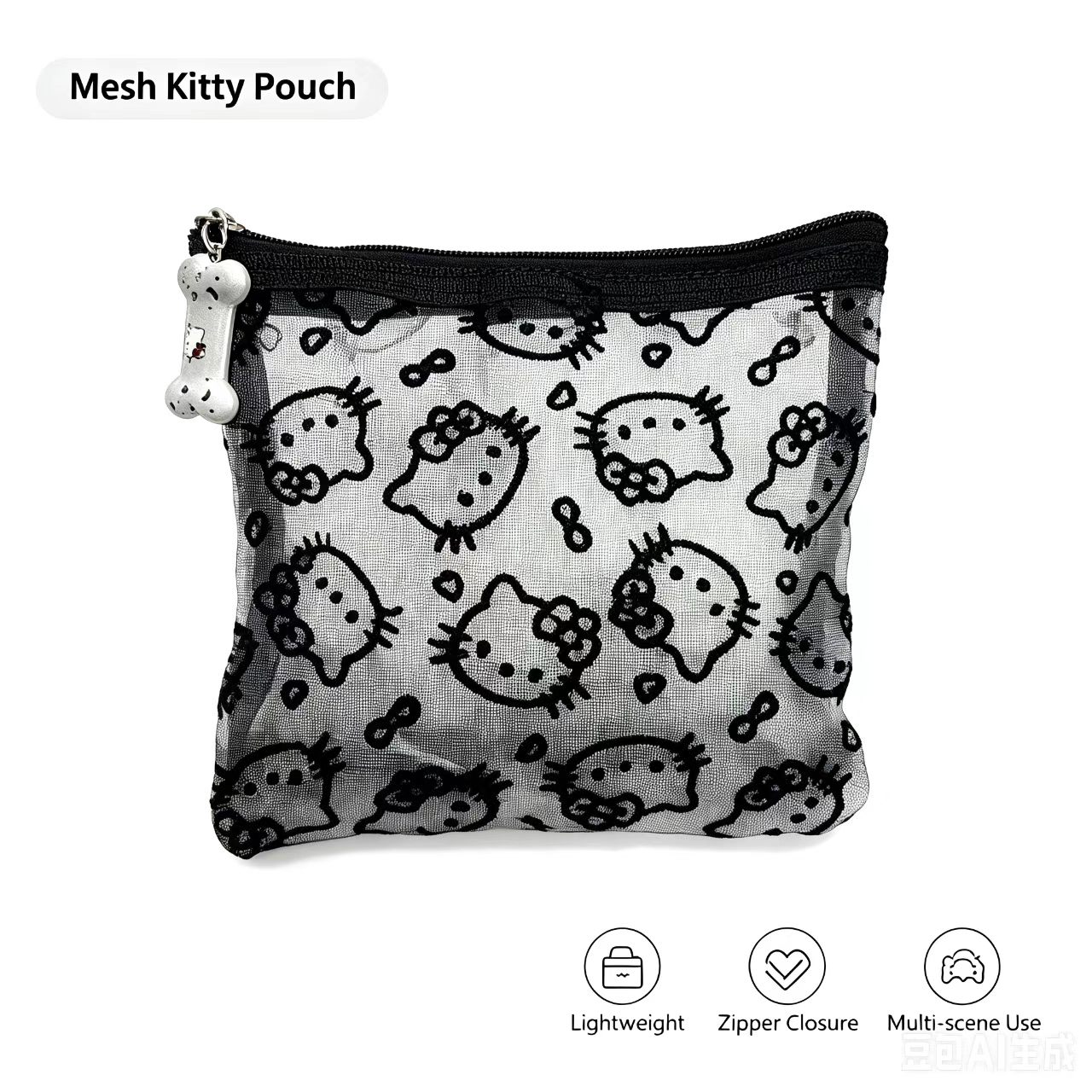 Beauty Preservation Makeup Bag - Mesh Cosmetic Bag Transparent Zipper Pouch