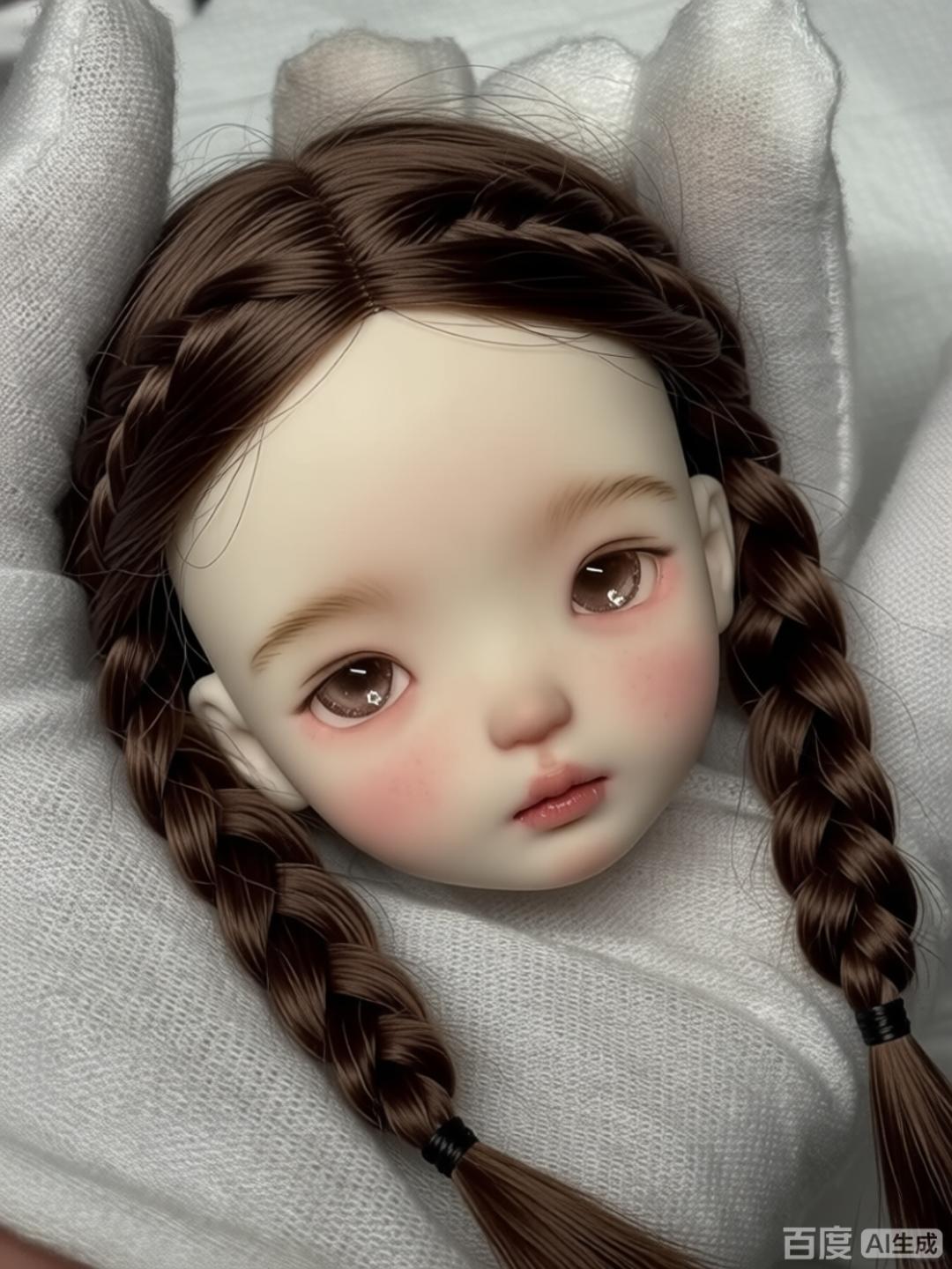 Beauty Makeup Girl - 1/6 Scale SD BJD Doll Head
