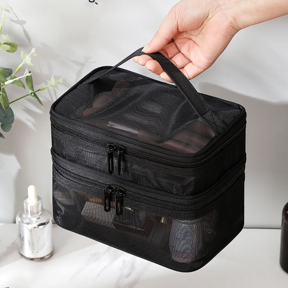 Fashion Transparent Mesh Trave - огляд і ціна Beauty Preservation Makeup Bag