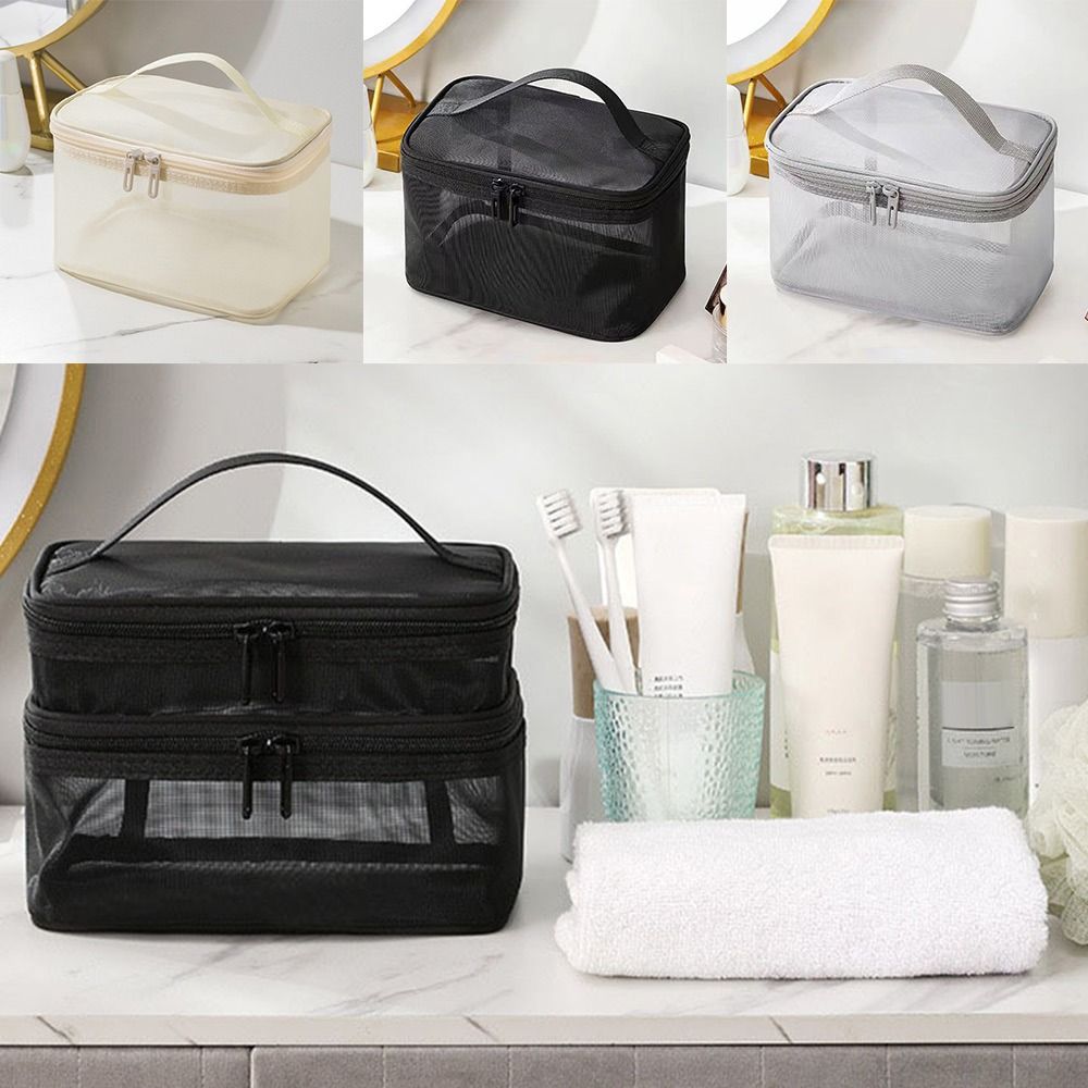 Fashion Transparent Mesh Trave - огляд і ціна Beauty Preservation Makeup Bag