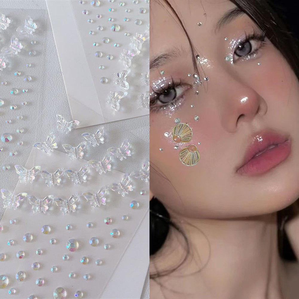 1/6pcs Colorful Butterfly Crys - огляд і ціна Beauty Gems Makeup
