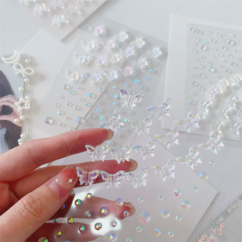 1/6pcs Colorful Butterfly Crys - огляд і ціна Beauty Gems Makeup