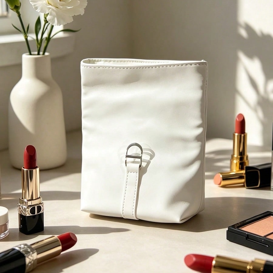 Dior’s Bag White Cosmetic Bag  - огляд і ціна Beauty Makeup Dior