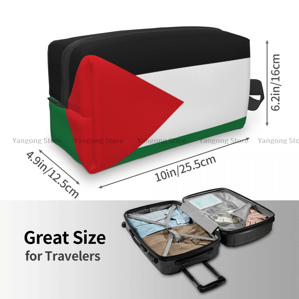 Travel Toiletry Bag Palastaine - огляд і ціна Makeup Beauty Necessaire