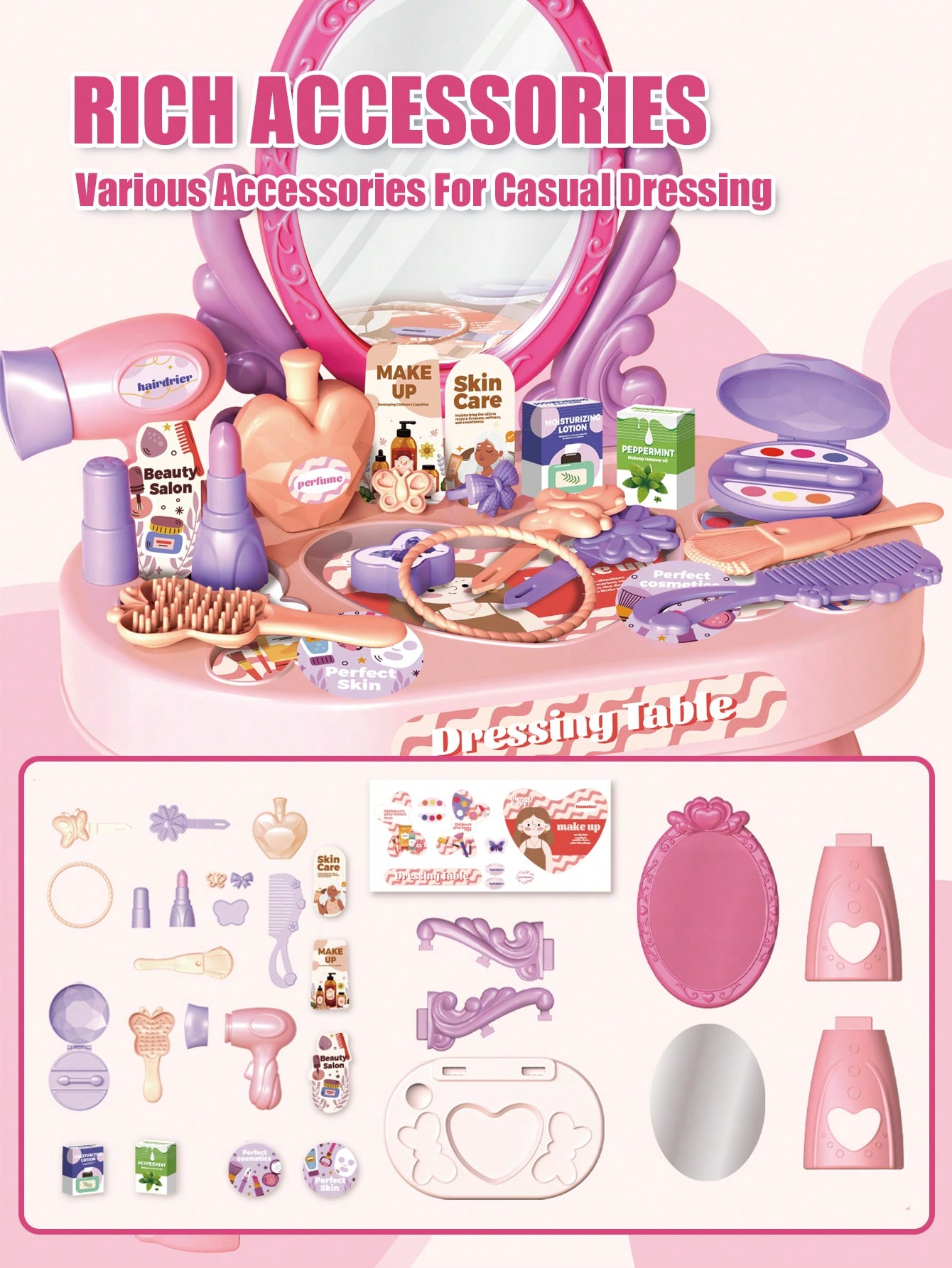 Kids Princess Vanity Dressing  - огляд і ціна Beauty Makeup Girl