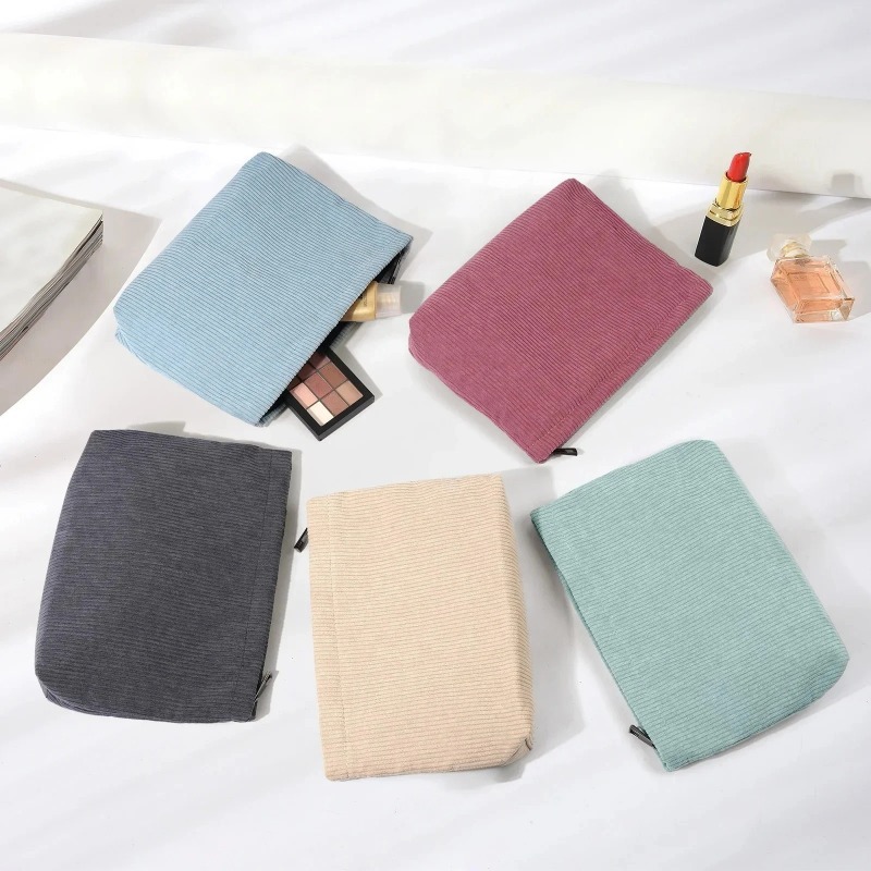 Corduroy Travel Cosmetic Bag P - огляд і ціна Beauty Preservation Makeup Bag